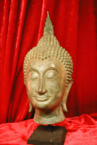 Buddha Kopf Bronze 54 cm