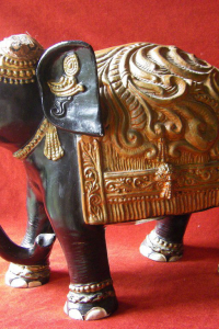Elefant Pappmasche 37cm