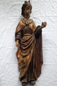 Heilige Katarina von Alexandriner 17Jh