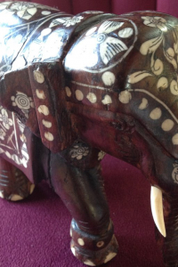 Elefant Elfenbeinintarsien