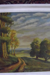Theodor Erwin Grammel 1927 Schwäbische Landschaft  50-60 cm