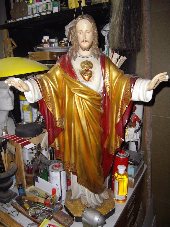 Jesus Figur Gips