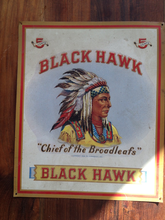 Black Hawk Blechschild