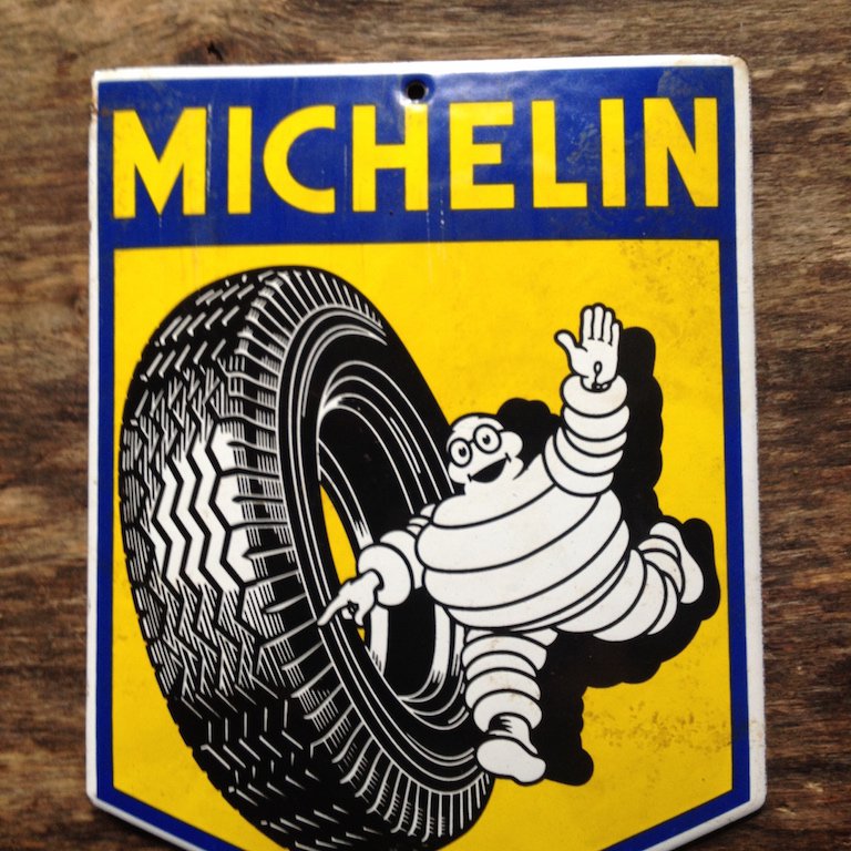 Michelin Türschild Email