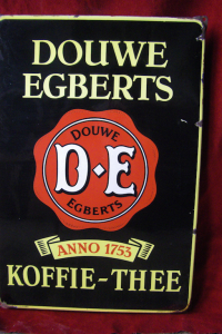 Douwe Egberts Koffie Thee Emailschild