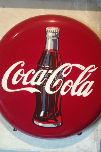 Coca Cola Deckel mit Flasche
