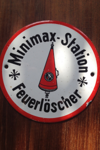 Minimax Feuerlöscher Emailschild