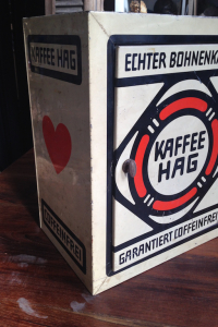 Verkaufs-Vitrine Kaffee Hag