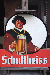 Schultheiss Bier Hartfaserplatte