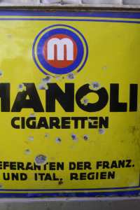 Manoli Cigaretten Emailschild