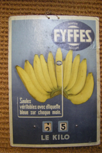 Fyffes Bananen Datum Aufsteller