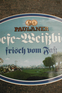 Paulaner Hefe Weißbier Emailschild