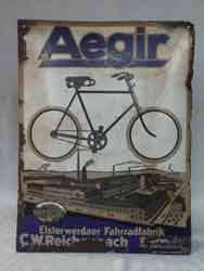 Aegir Fahrradfabrik Emailschild