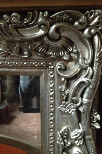 Silber Rahmen Spiegel Barock